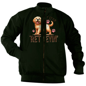 Jaket Bomber Kaos Gambar Anjing 213