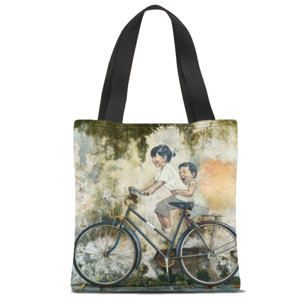 Tas Tote Fullprint Sepeda anak-anak