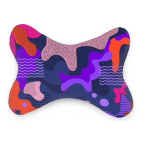 Bantal Mobil Abstract Patterns Pink Orange Blue