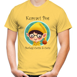 Kaos T-shirt Kurcaci Pos Kuning
