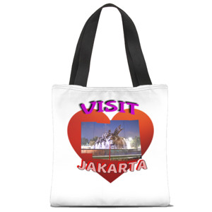 Tas Tote Fullprint visit Jakarta