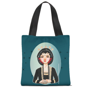 Tas Tote Fullprint Pengantin Jawa