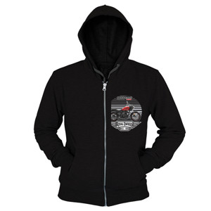 Hoodie Zipper Kaos Premium Royal Enfield Meteor T-Shirt