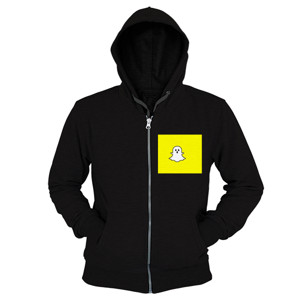 Hoodie Zipper Kaos Premium Snapchat Ghost