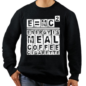 Jaket Sweater Emc² tipografi 2 - dark