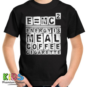 Kaos Emc² tipografi 2 - dark