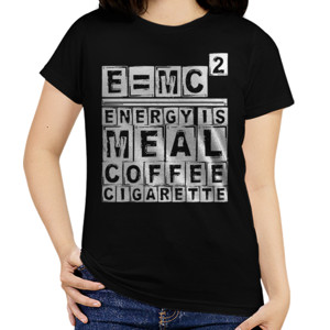 Kaos Emc² tipografi 2 - dark