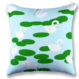 Bantal Swans in the lake