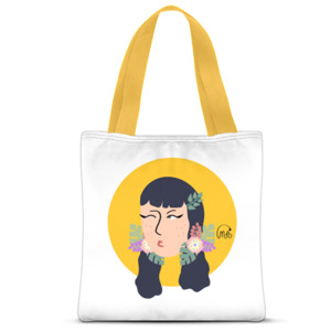 Tas Tote Fullprint si Bunga; Centil