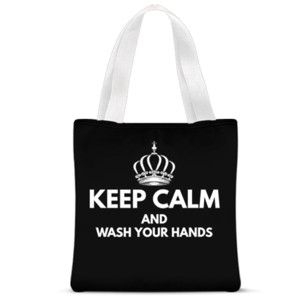 Tas Tote Fullprint Keep Calm and Wash Your Hand
