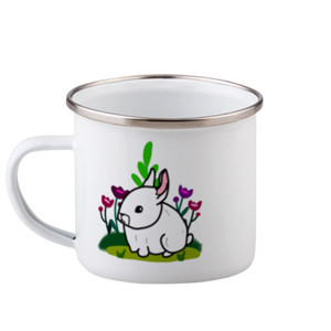 Mug Enamel Cute Rabbit 4