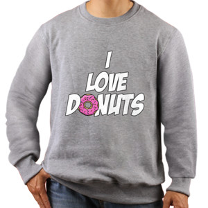 Jaket Sweater I LOVE DONUTS