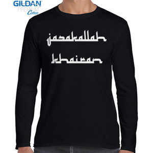 Kaos Long Sleeve Pria Jazakallah Khairan