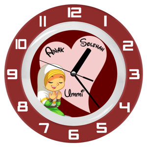 Jam Dinding Jam Dinding Anak Solehah