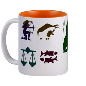 Mug Mug premium twotone gambar rasi bintang 