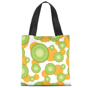 Tas Tote Fullprint Kiwi Hijau