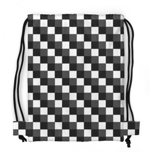 Tas Serut Fullprint WHITE GREY AND BLACK SQUARES