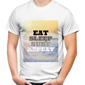 Kaos Red Mango Men Shirt - Life of A Surfer