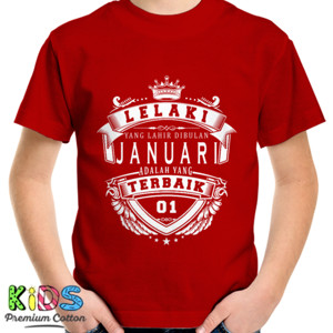 Kaos T-SHIRT LELAKI TERBAIK JANUARI - D2