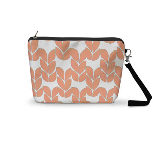 Pouch Trapesium daun pattern - dompet pouch