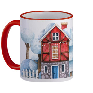 Mug Winter Houses-3