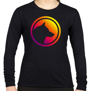 Kaos Wolf Silhouette Colorful