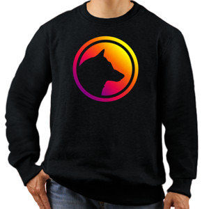 Jaket Sweater Wolf Silhouette Colorful