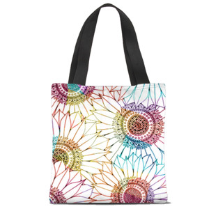 Tas Tote Fullprint Beauty Big Flower