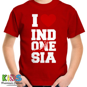 Kaos I Love Indonesia