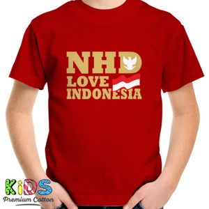 Kaos NHD Love Indonesia Gold