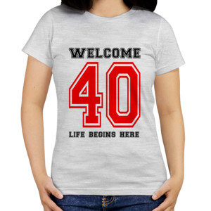 Kaos Kaos Custom Keren - Life Begins at 40