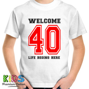 Kaos Kaos Custom Keren - Life Begins at 40