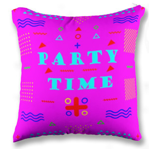 Bantal Sofa Memphis Party Time Purple - Customic47