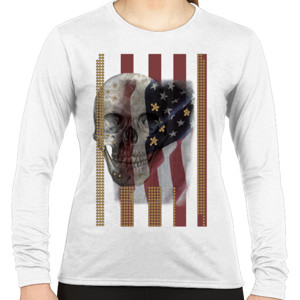 Kaos Skull Of USA - Gold Edition