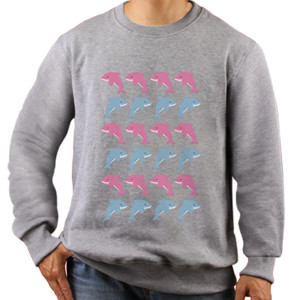 Jaket Sweater Dolphin - Kaos Two Tone by Co_mbro