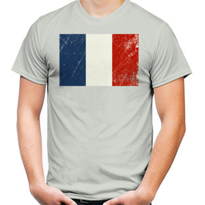 Kaos France Grunge Flags