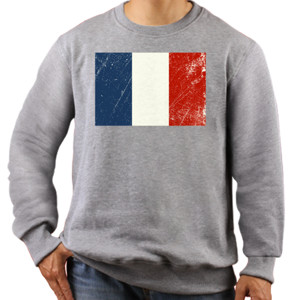 Jaket Sweater France Grunge Flags