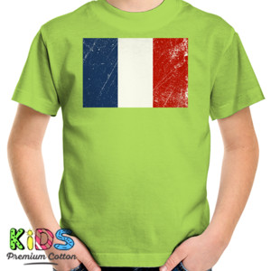 Kaos France Grunge Flags