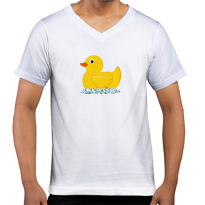 Kaos  Duck - V-neck Pria by Co_mbro 
