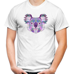 Kaos Koala Face Triangle Art