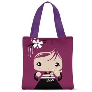 Tas Tote Fullprint Wanita Jepang