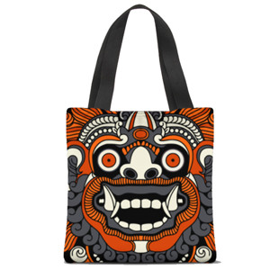 Tas Tote Fullprint Barong Bali