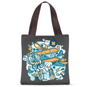 Tas Tote Fullprint aeroplane