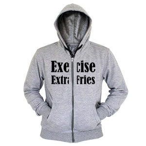 Hoodie Zipper Exercise For Extra Fries