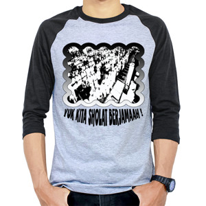 Kaos Raglan Sholat Berjamaah