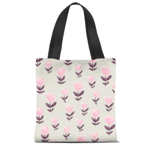 Tas Tote Fullprint flower 1