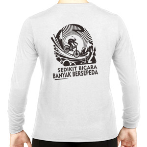 Kaos Kaos Sepeda Sedikit Bicara (Design Belakang)