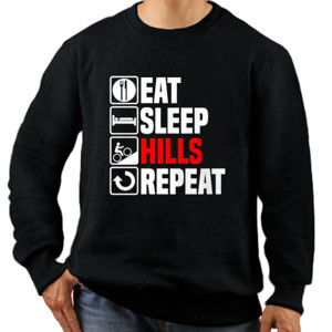 Jaket Sweater Eat Sleep Hills