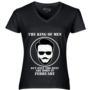 Kaos King Of Men Born In February