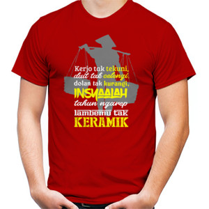 Kaos Quote Jawa Fun | KERJO TAK TEKUNI (KCO-003)